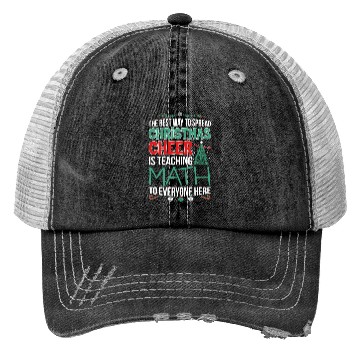 Discover Math Teacher Christmas Cheer Trucker Hats