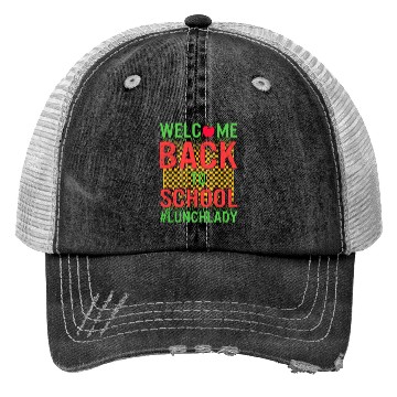 Discover Back to School Trucker Hats, Lunch Lady Trucker Hats, Cafeteria