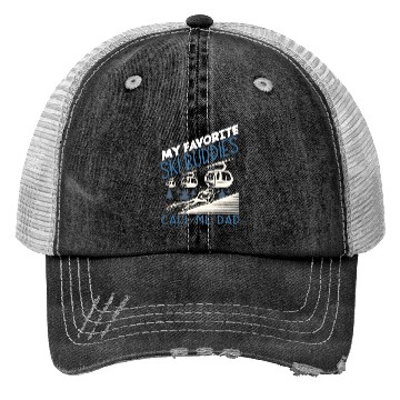 Discover Skiing Dad Skier Father Gift Trucker Hats