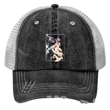 Discover Kawaii Cherry Blossom Koi Trucker Hats