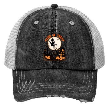 Discover HAPPY HALLOWEEN TRICK OR TREAT Trucker Hats