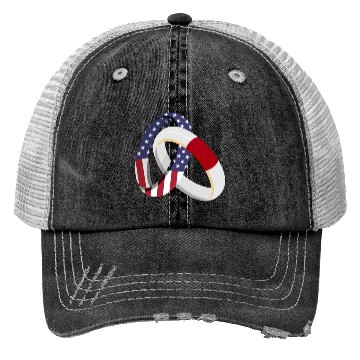 Discover Japan American Ring Heritage Flags Trucker Hats