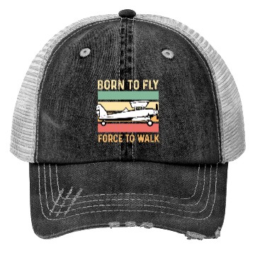 Discover Forced to Walk Aircraft Mechanic Gift Trucker Hats