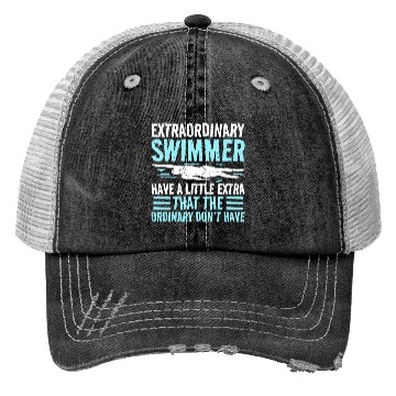 Discover Swim Swimming Extraordinary Swimmer Have Little Trucker Hats