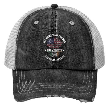 Discover Ireland American Country Heritage Flags Trucker Hats