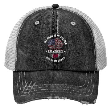 Discover Japan American Country Heritage Flags Trucker Hats