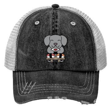 Discover Sushi Lover Weimaraner Trucker Hats