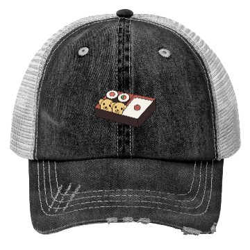 Discover Sushi Bento Box Golden Retriever Trucker Hats