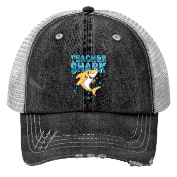 Discover Teacher shark .. school student lessons enrollment Trucker Hats