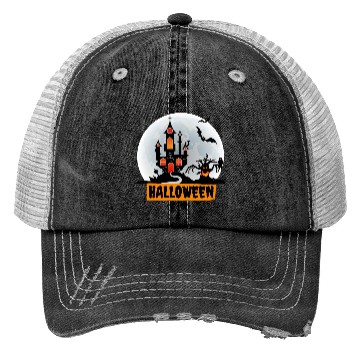Discover Halloween night story series Trucker Hats