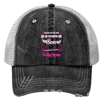 Discover My Son Forever My Angel Sympathy In Loving Memory Trucker Hats