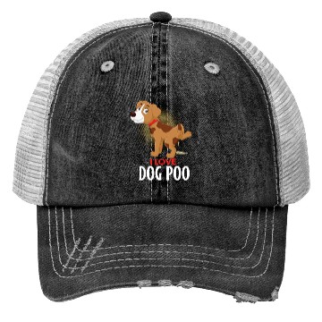 Discover I Love Dog Poo Trucker Hats