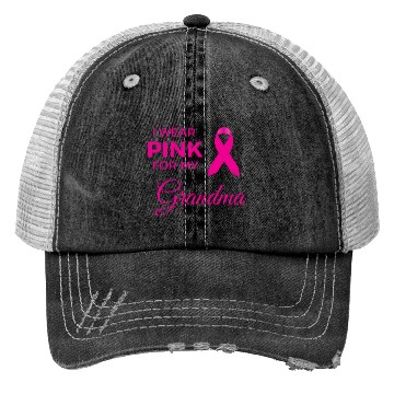 Discover I WEAR PINK FOR MY GRANDMA Trucker Hats