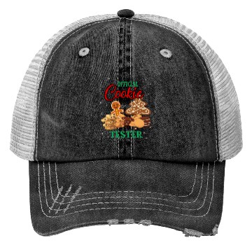 Discover Official Cookie Taster Christmas Cute Holiday Trucker Hats