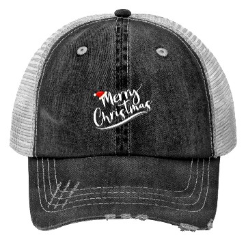 Discover Merry Christmas and Happy New Year Trucker Hats