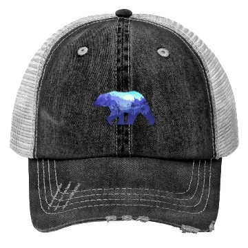 Discover Tropical Mountain Bear Trucker Hats