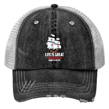Discover Columbus Day 1492 Trucker Hats