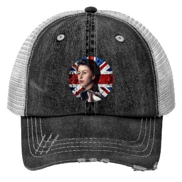 Discover Rip Queen Elizabeth II - Above All Else Trucker Hats
