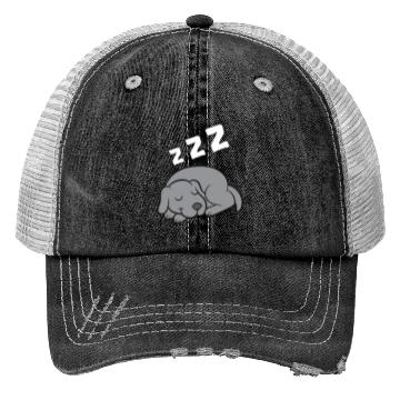 Discover Weimaraner Dog Sleeping Pajama Sleeping Trucker Hats