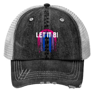 Discover Let It Bi Bisexual Positivity Bi Pride Positive Trucker Hats