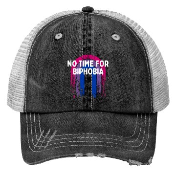 Discover No Time for Biphobia Bisexual LGBTQ Bi Pride Trucker Hats