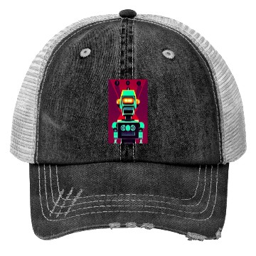 Discover Robot Trucker Hats