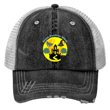 Discover Halloween Green Positive Witch Hat Trucker Hats