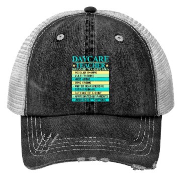 Discover Daycare Teacher Childcare Educator Director Trucker Hats