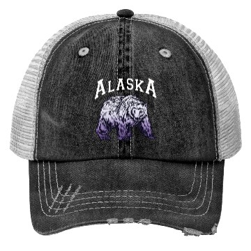 Discover Alaska Gift USA Natur Bär Denali Grizzly Wald Trucker Hats