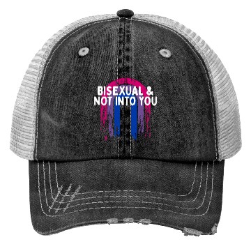 Discover Bisexual & Not into You Bi Single Bi Pride Trucker Hats