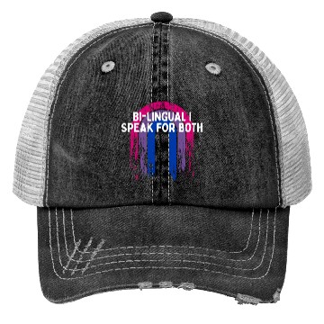 Discover Bi-lingual I Speak for Both Bisexual Pride Month Trucker Hats