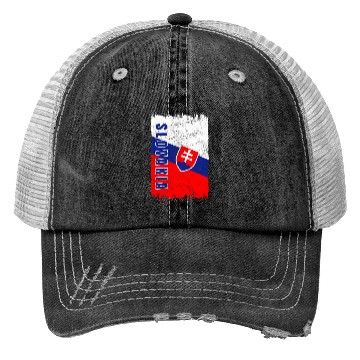 Discover Slovakia vintage flag Trucker Hats
