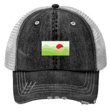 Discover Minimalist Sun Light Green Trucker Hats