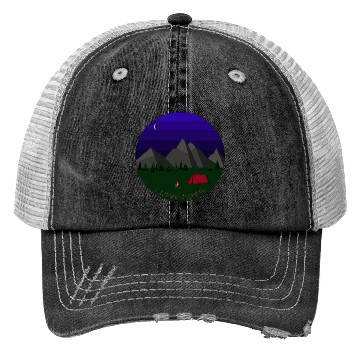 Discover I love camping Trucker Hats