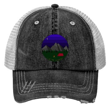 Discover I hate People camping Trucker Hats