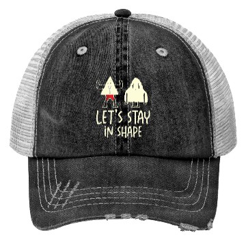 Discover Gym Cute Motivational Geometric Shapes Working Out Trucker Hats