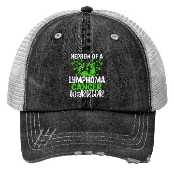 Discover Lymphoma Cancer Awareness Nephew Aunt Uncle Trucker Hats