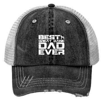 Discover Best Great Dane Dad Ever Vinatge Trucker Hats