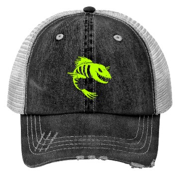 Discover Fish Skeleton Trucker Hats