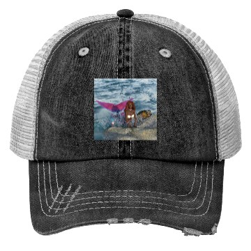 Discover Mermaid & Friends Trucker Hats