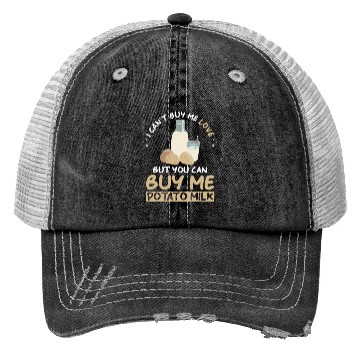 Discover Potato Milk Saying Trucker Hats