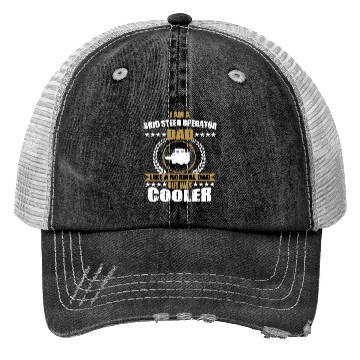 Discover Funny Skid Steer Operator Dad Trucker Hats