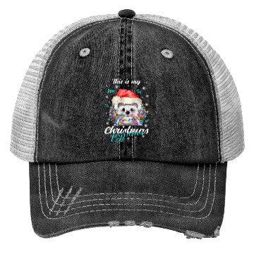 Discover Winter Christmas Pyjama Hedgehog Trucker Hats
