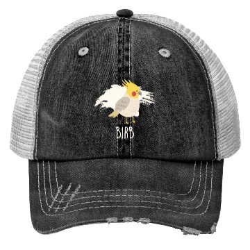 Discover Birb Yellow Cockatiel Bird Trucker Hats