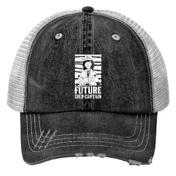 Discover Sailing Sailor Helm Ship Captain Future Trucker Hats
