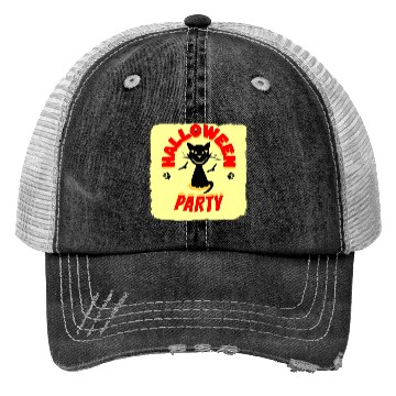 Discover HALLOWEEN PARTY NIGHT Trucker Hats