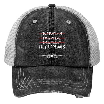Discover Funny Commercial Airplane Pilots Trucker Hats