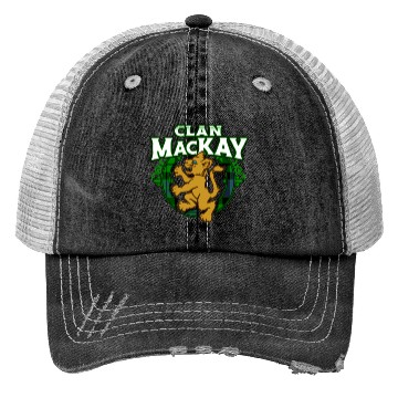 Discover Clan MacKay Cute Baby Lion Rampant Kitten Trucker Hats