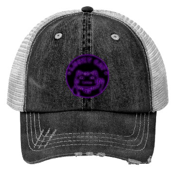 Discover Purple neon lucky cat Trucker Hats
