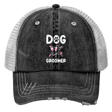 Discover Dog Groomer Canine Grooming Hygiene Trucker Hats